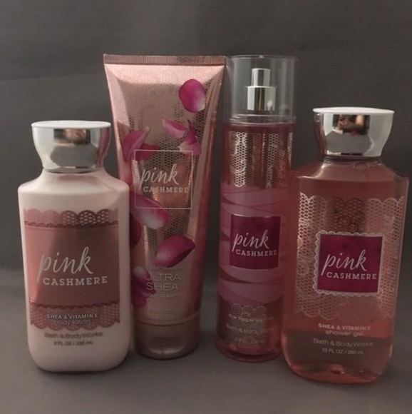 Bath Body Works Pink Cashmere 4pc Set Nwt